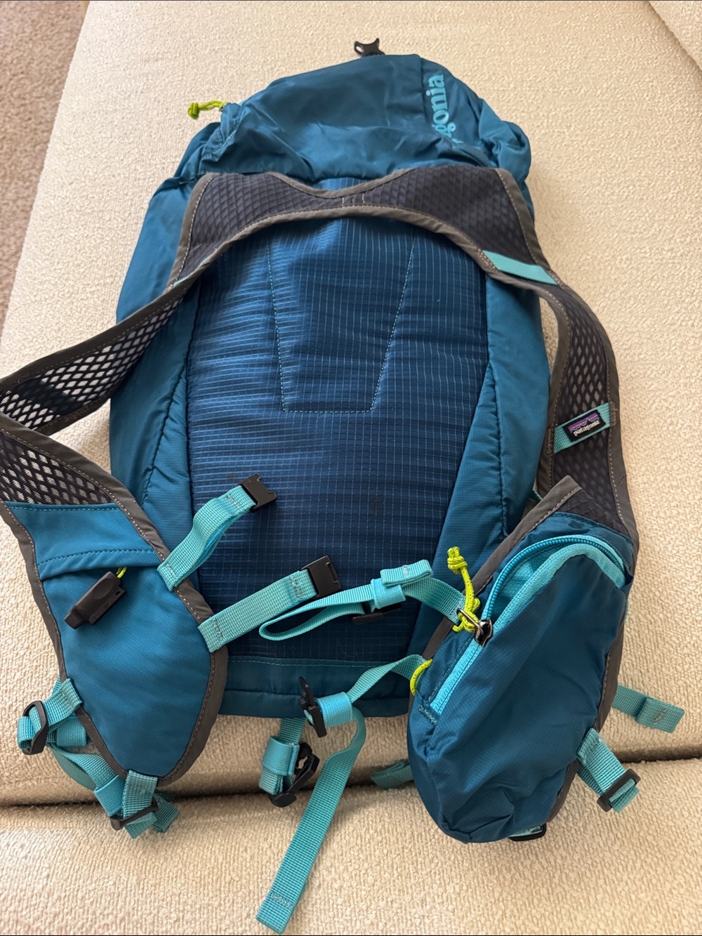 Patagonia Teal and Light-Teal Hiking Daypack - Picture 5 of 7